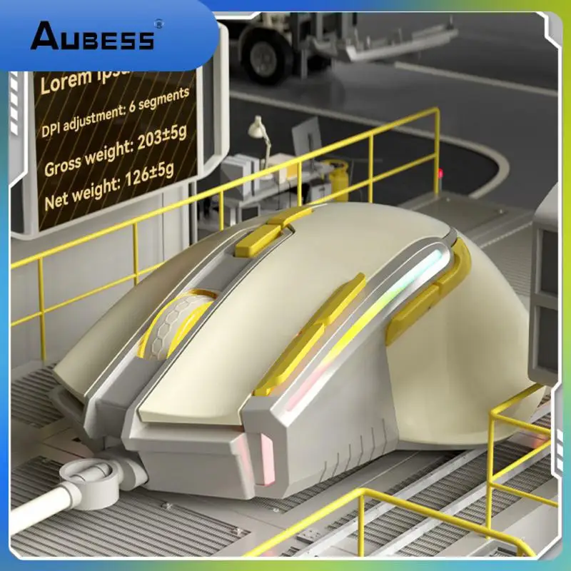 

Rgb Colorful Lights Usb Mouse Widely Compatible Wired Mechanical Optical Mouse Comfortable Stable Silent Mouse G3