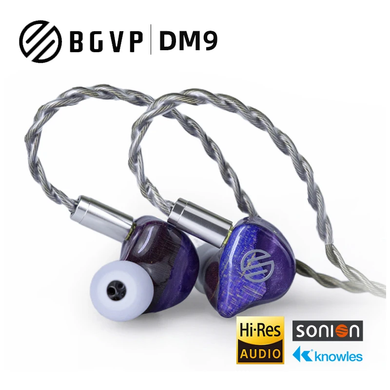 Наушники BGVP DM9 с 9 драйверами EST Hybrid IEM