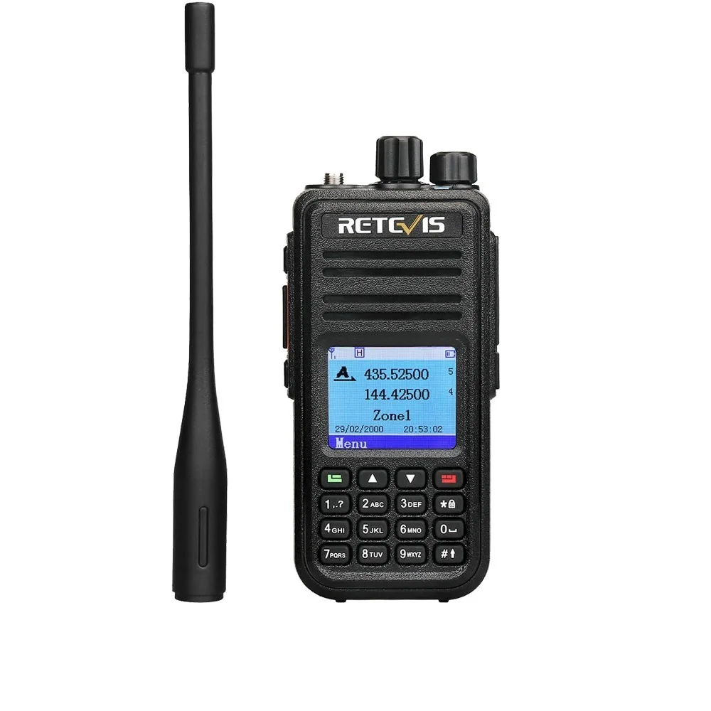 

Цифровая рация Retevis RT3S DMR, любительская радиостанция, Двухдиапазонная VHF UHF VFO GPS APRS с двумя временными слотами, Акция 5 Вт