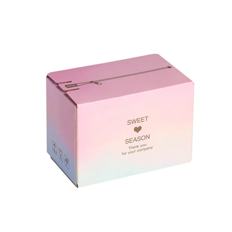 10 шт. Экспресс-коробка из крафт-бумаги картонные коробки для бизнеса красочная