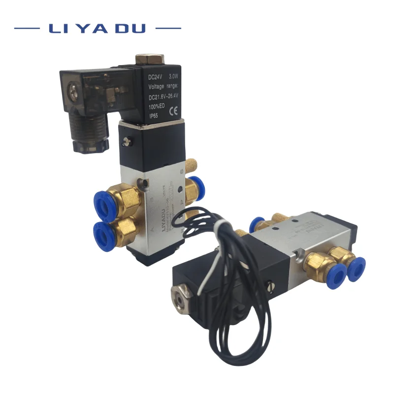 Электромагнитный клапан управления пневматическим управлением 4 В110-06 1/8 дюйма 5