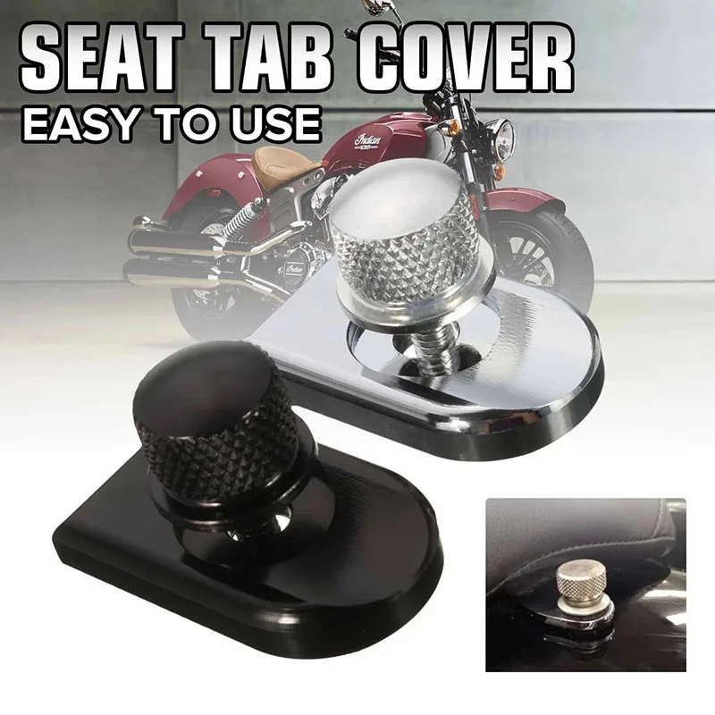 

1/4-20 Motorcycle Seat Bolt Tab Screw Mount Knob Cover for Harley Sportster Dyna Fatboy Road King Softail
