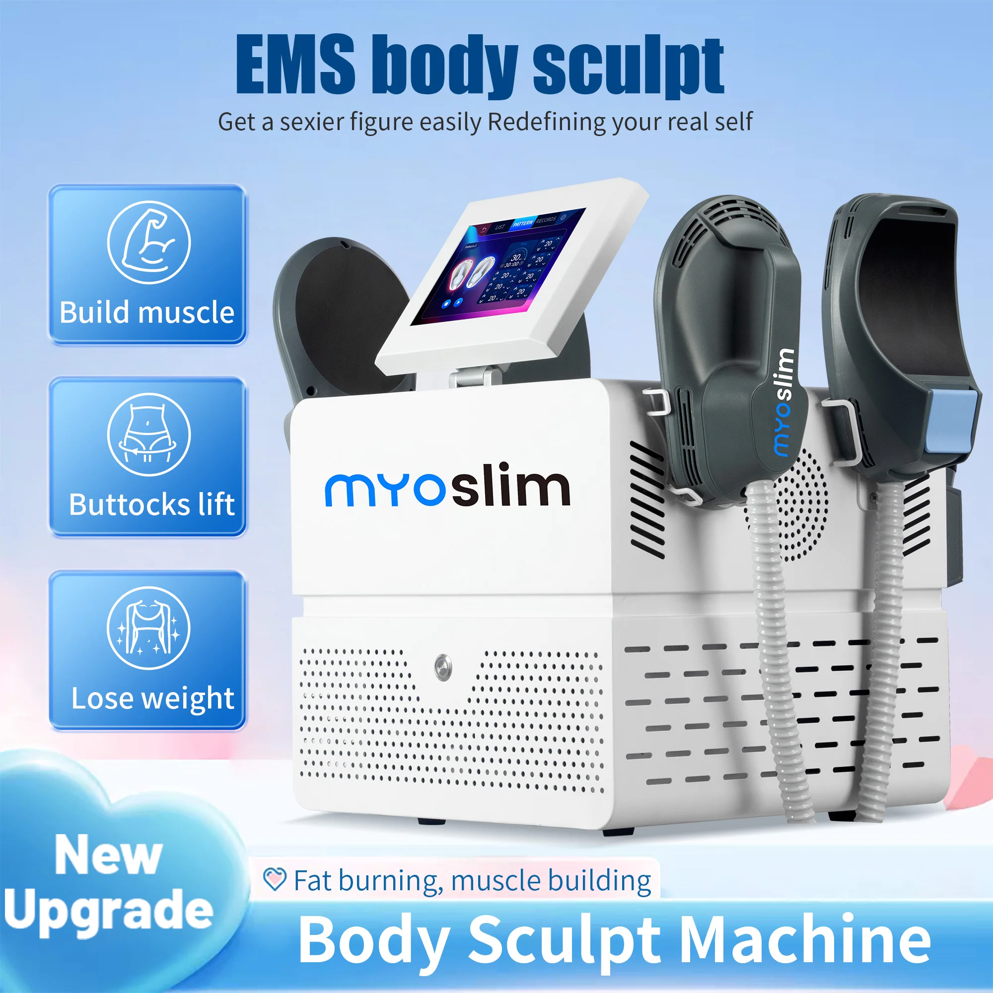 Фото MYOslim EMS Neo портативный электромагнитный корпус для похудения мышц стимуляция удаления жира Hi-emt для похудения наращивания мышц RF машина №2