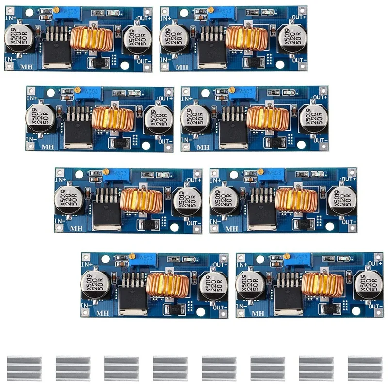 

5A DC-DC Adjustable Buck Converter Reduced Voltage Regulator Power Module 4V - 38V To 1.25V - 36V (8 Pieces)