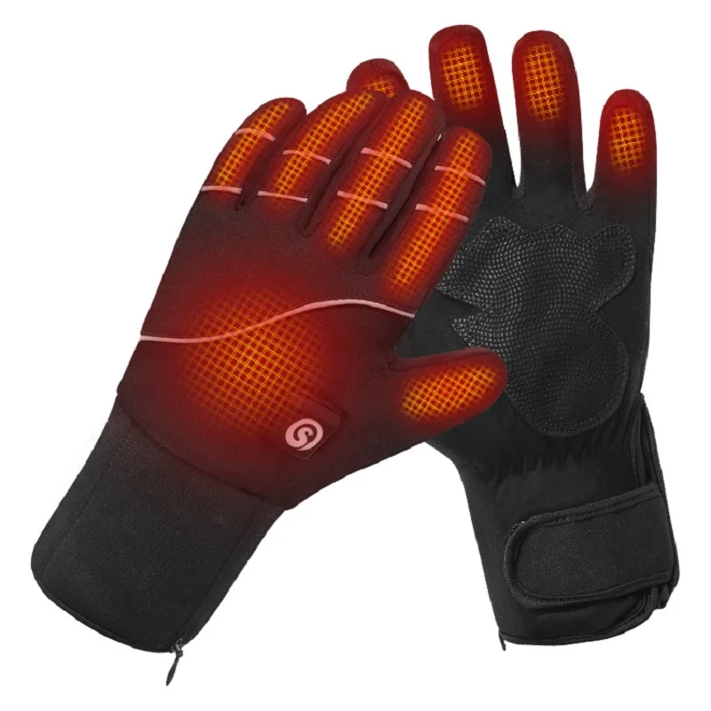 Winter Gloves Men With Rechargeable Battery Women Electric Heated Glove For Bike Snowboard Camping Fishing Motorcyclist Thermal