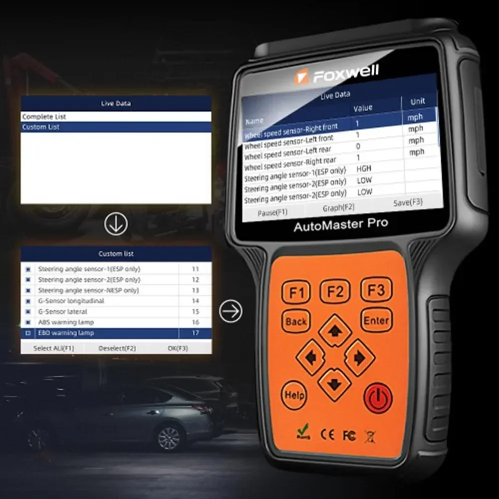 Диагностика OBDII Foxwell NT680 Pro / Lite/NT680 для всей системы с обновлением специальных