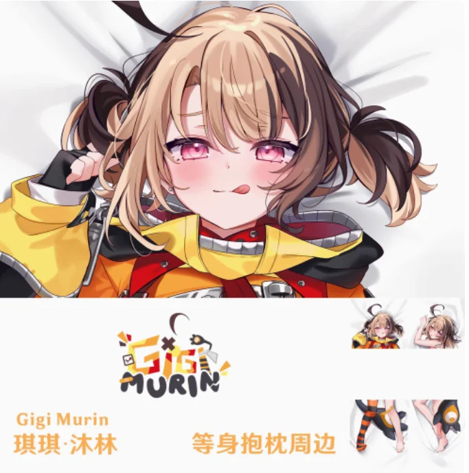 

Аниме Gigi Murin Hololive сексуальная дакимакура обнимающая наволочка для тела подушка отаку длинная наволочка постельные принадлежности подарки Hol
