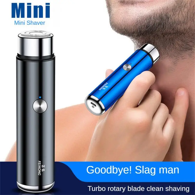 

1PCS Mini Electric Shaver for Men Portable Electric Razor Beard Knife USB Charging Men's Face Beard Shaver Body Razor Hair
