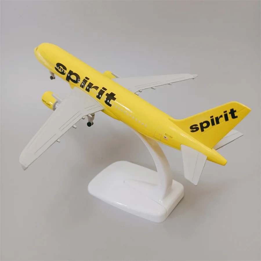 

Alloy Metal USA Air Spirit Airbus 320 A320 Airlines Diecast Airplane Model Plane Aircraft Air Plane Model w Landing Gears 20cm