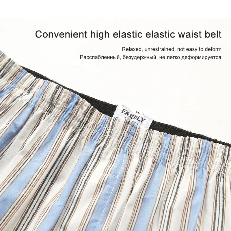 4pcs Men's Panties Boxer Shorts Homme Striped Underpants Baggy Boxershorts Underwear Cotton Male Arrow Pants трусы мужские