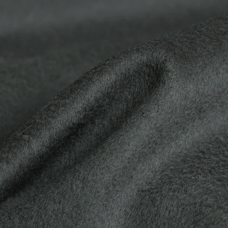 Серый кашемировый шерстяной материал Redraspberry с микро-волнистым покрытием женские