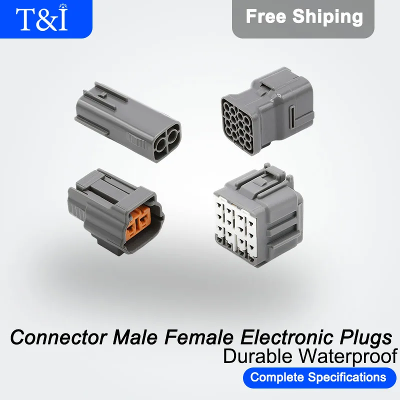 

5/10/100Sets 6195-0003 Sumitomo DL- 2/3/4/6/8/10/12/16Pin Male And Female Automobile Waterproof Plug Socket Connector Sheath