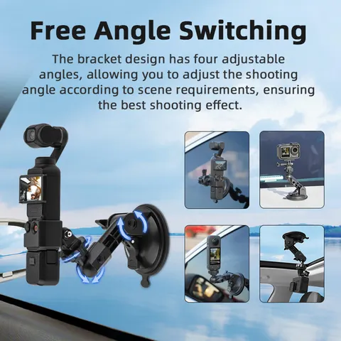 Крепление для камеры на присоске для DJI OSMO POCKET 3, автомобильное крепление на присоске, адаптер для камеры, рамка, расширение, крепление для камеры на присоске