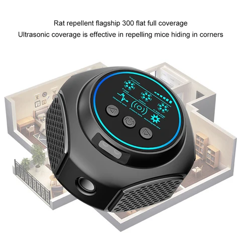 Ультразвуковой отпугиватель мышей 4-в-1, электронный отпугиватель вредителей, москитная крыса, летучая мышь, белка, репеллент от насекомых для семейной безопасности в помещении