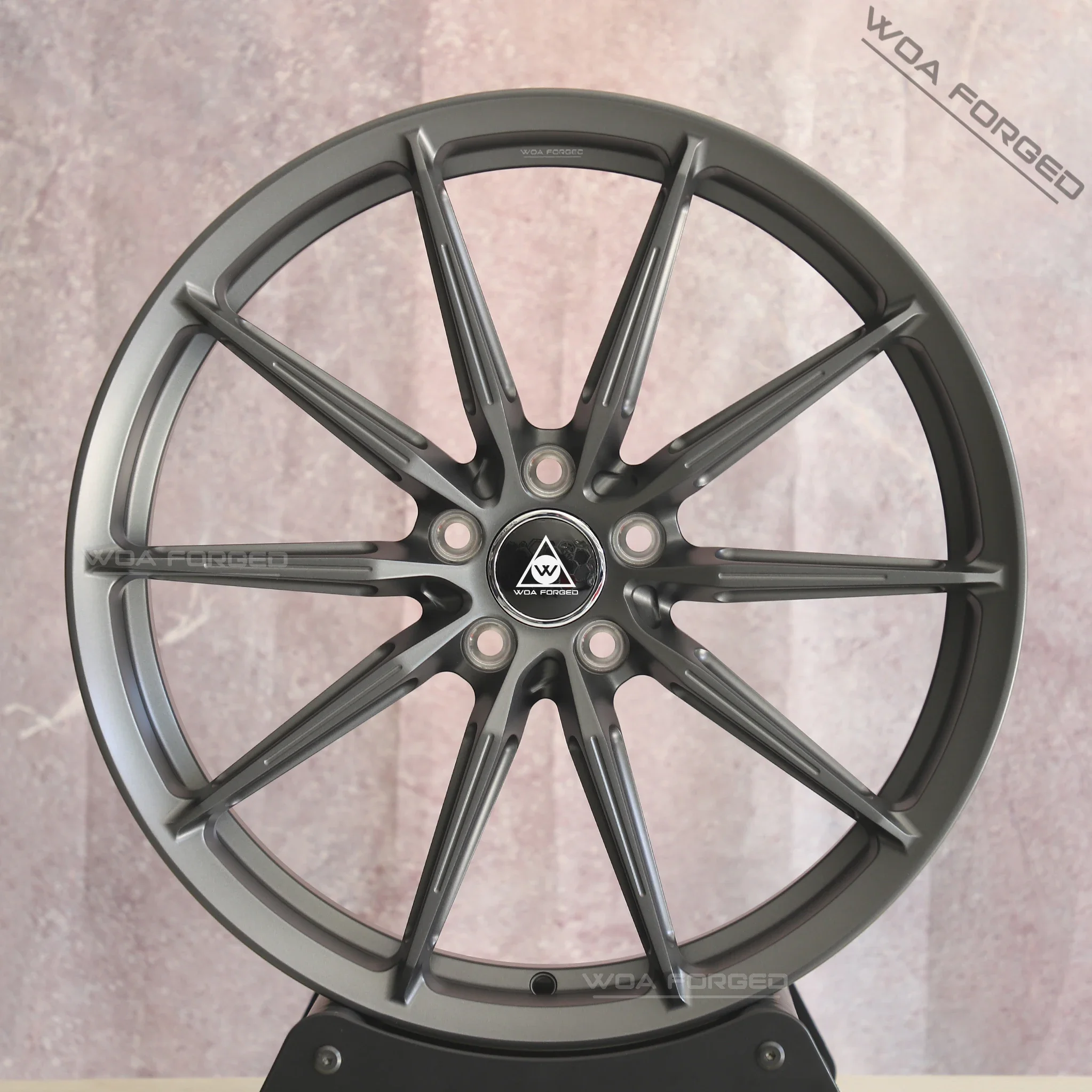 Фото Кованые диски Forged Wheels Multi-Spoke Matte Gun Gray из алюминиевого сплава 6061T6 CF.3-FF R, новые, для бездорожья, 20-40 мм ET, 100 мм PCD, 5x112/120/114.3 №3