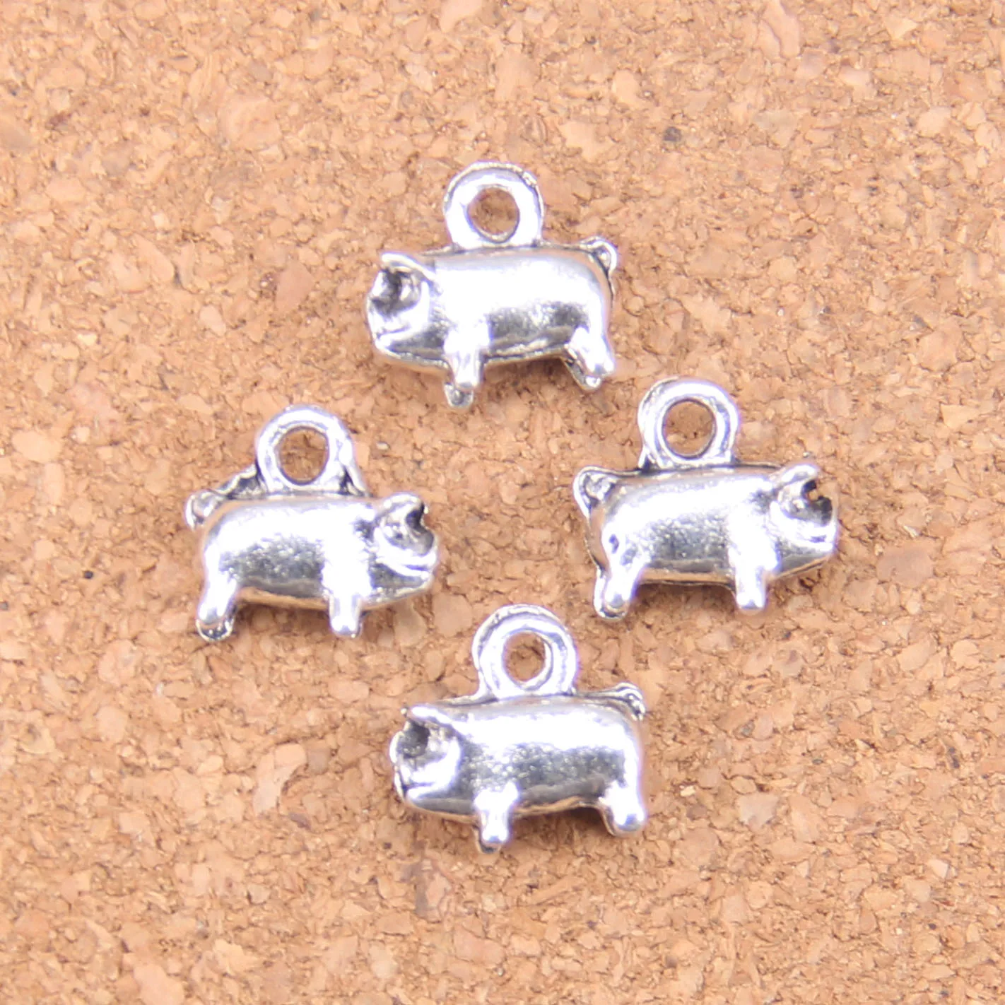 16 шт. Подвески Милая свинья 11x11x4 мм фотосессия ВИНТАЖНАЯ фотография DIY для
