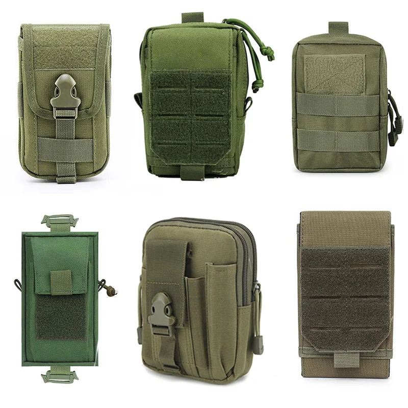 

Tactical Pouch Molle Mobile Phone Bag Military EDC Pouch Waist Belt Fanny Pack Pocket Camping Hunting Accessories Tool Bag
