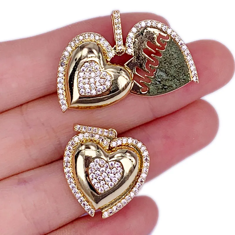 

Vintage Classic Heart-Shaped Lucky Eye Necklace Pendant Fashion Gold-Plated Peach Shaped Senior Zircon Jewelry Accessories