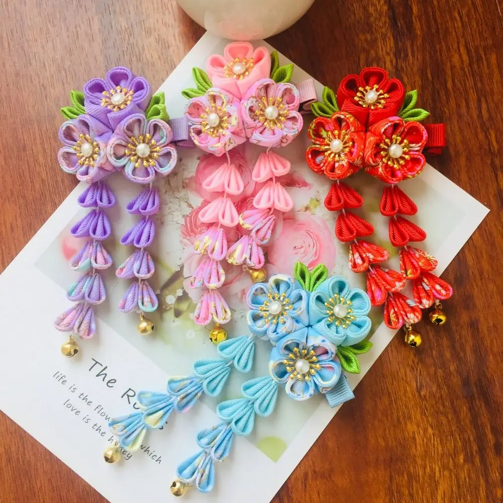 Кимоно Sweet Bell Сакура заколка для волос в японском стиле с цветочной кисточкой