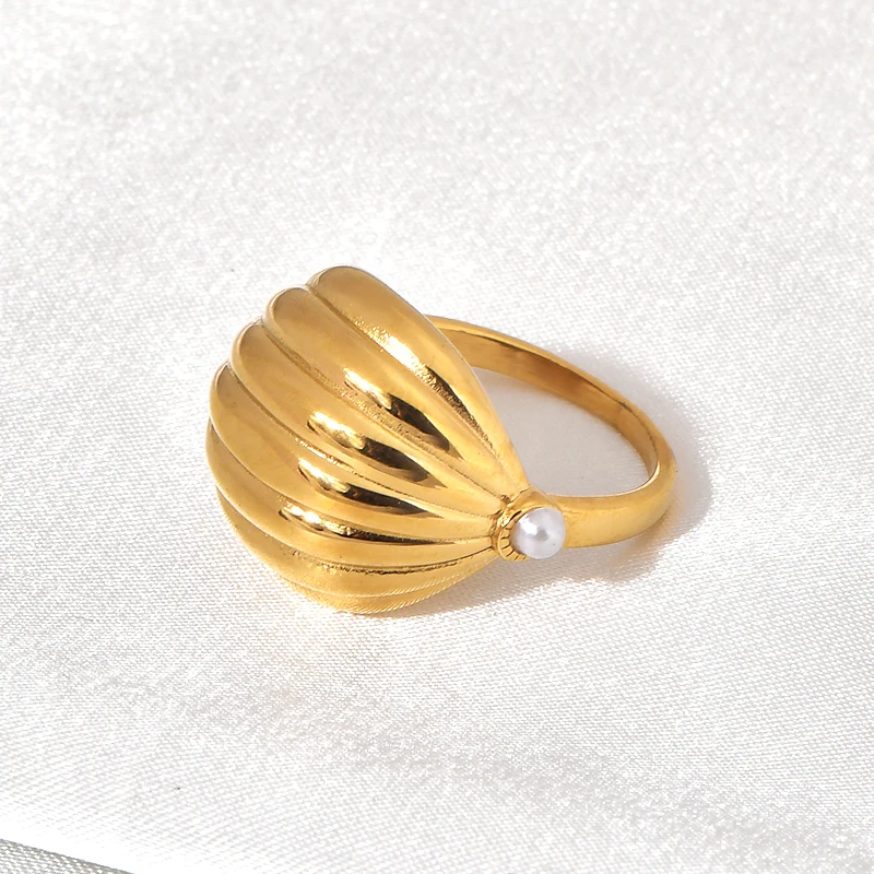 Французский глянцевый дизайн не выцветающая ниша персонализированное кольцо из