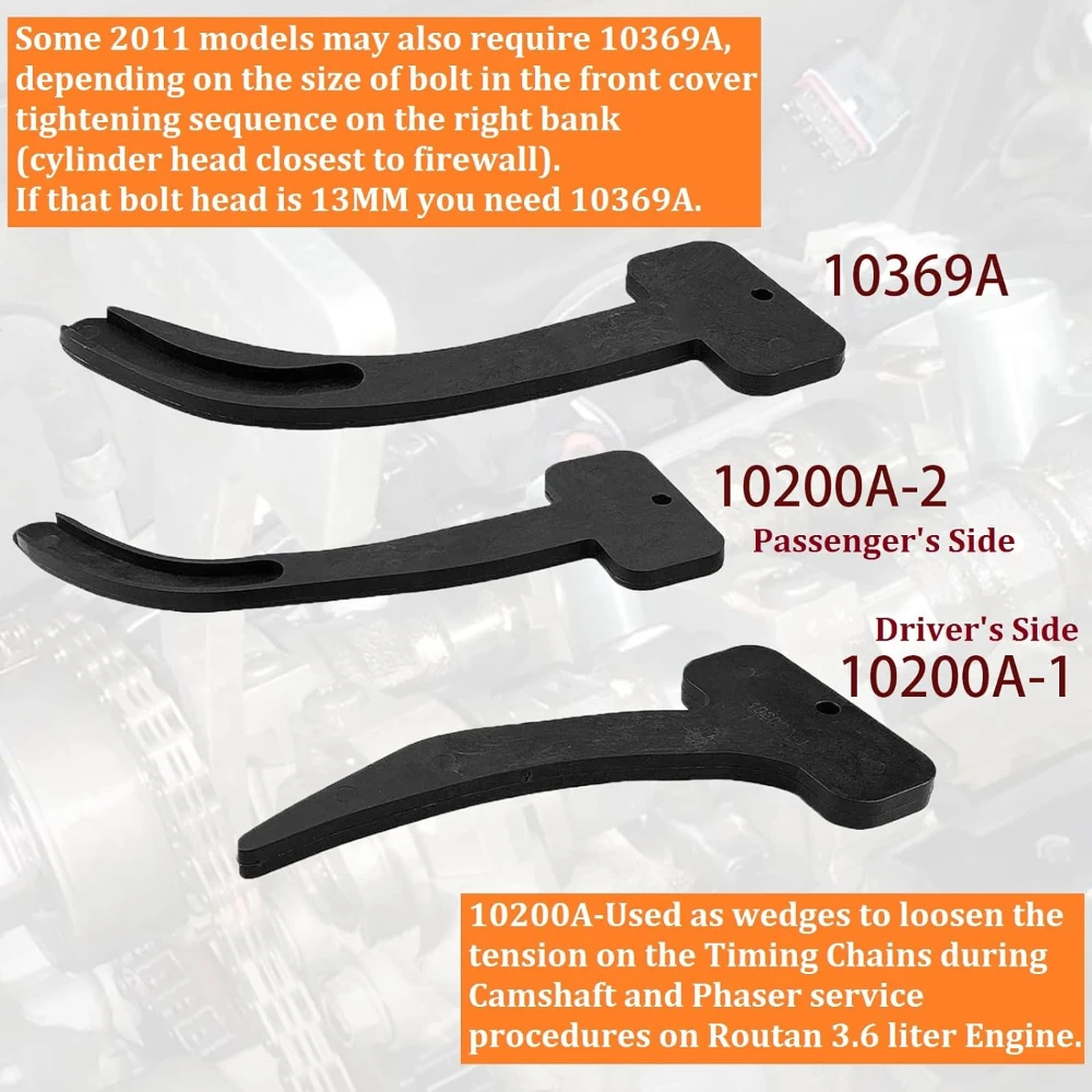 Распредвала Phaser зубчатая цепь инструменты совместимые с VW Chrysler Jeep Dodge 3.6L 10200A 10369A