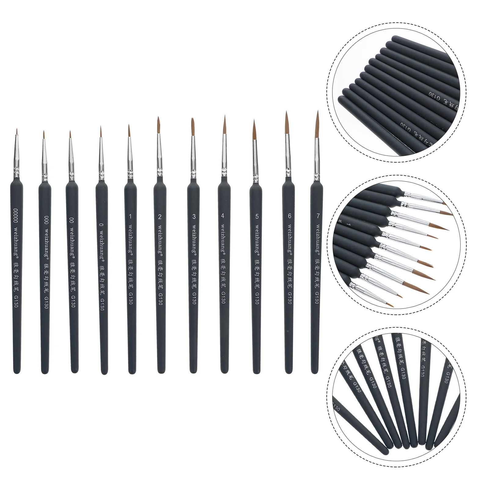 

11Pcs Detail Paint Brushes Fine Detail Paint Brush Mini Brush Fine-tip Brush