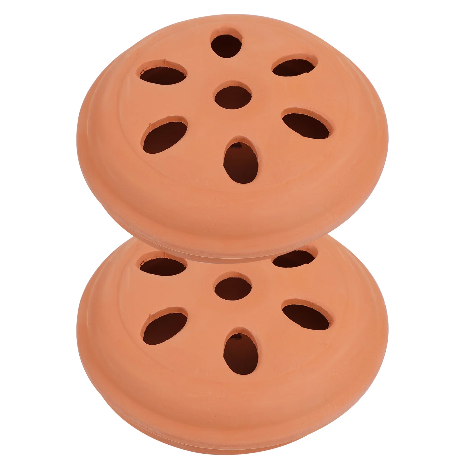 

2 Pcs Hollow Aroma Diffuser Fragrance Coil Holder Ceramic Serving Tray Mosquito Burner Rack Terracotta Outdoor