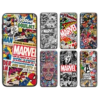 marvel avengers poster for samsung a91 a72 a71 a53 a52s a51 a42 a33 a32 a22 a21s a13 a03s a02s a01 core black soft phone case
