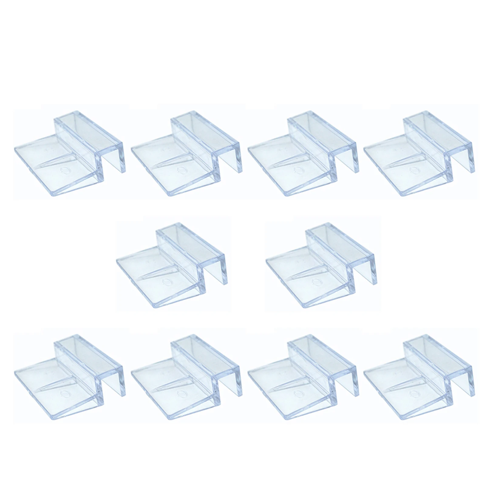 10pcs Easy Install Home 6/8/10/12mm Stand Aquarium Support Holder Glass Cover Clip Accessories Multifunctional Acrylic Fish Tank