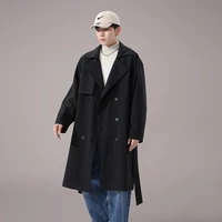 autumn new mens casual fashion trench coat