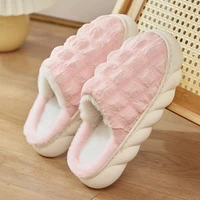 women slippers winter warm down cloth designer women indoor home cotton shoes cool balls eva soft sole casual couple footwear