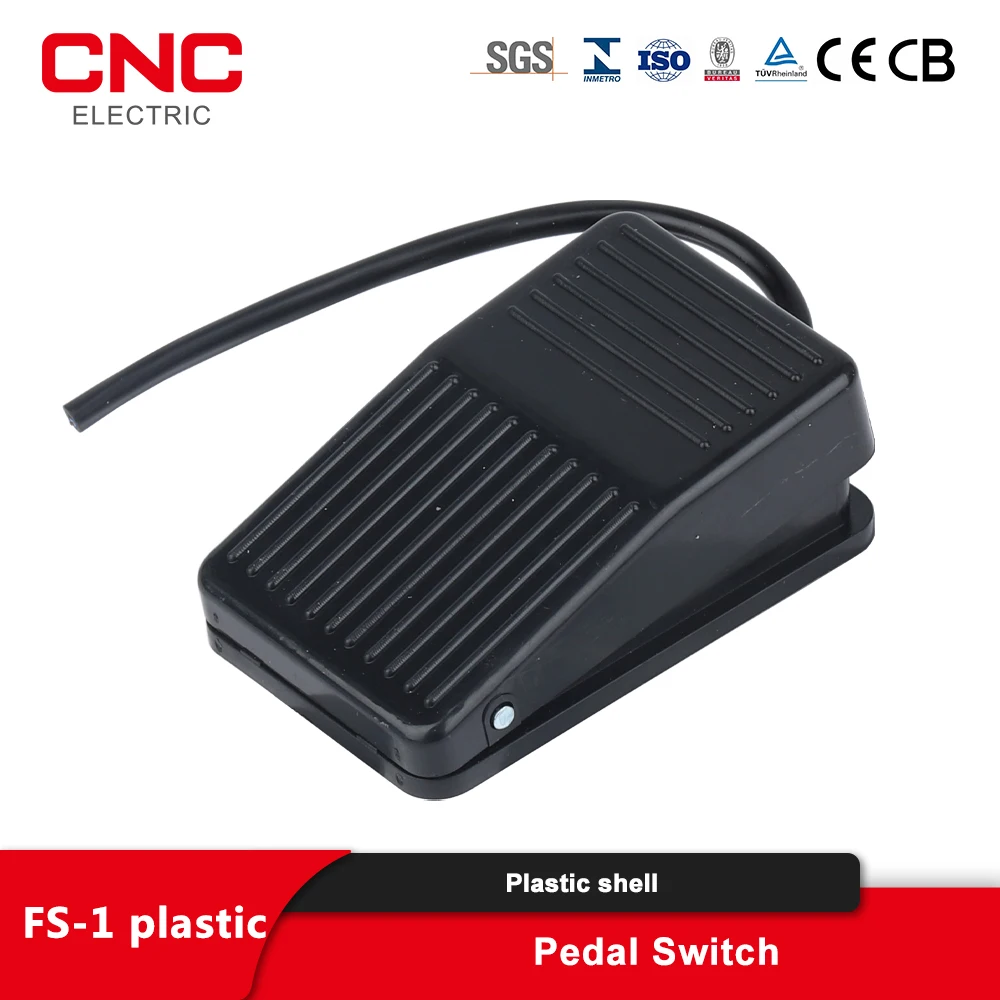 

CNC FS-1 IMC Hot SPDT Nonslip Metal Momentary Electric Power Foot Pedal Switch