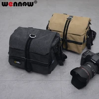 canvas photo cover dslr camera bag slr case for nikon canon sony panasonic olympus fujifilm photography lens backpack