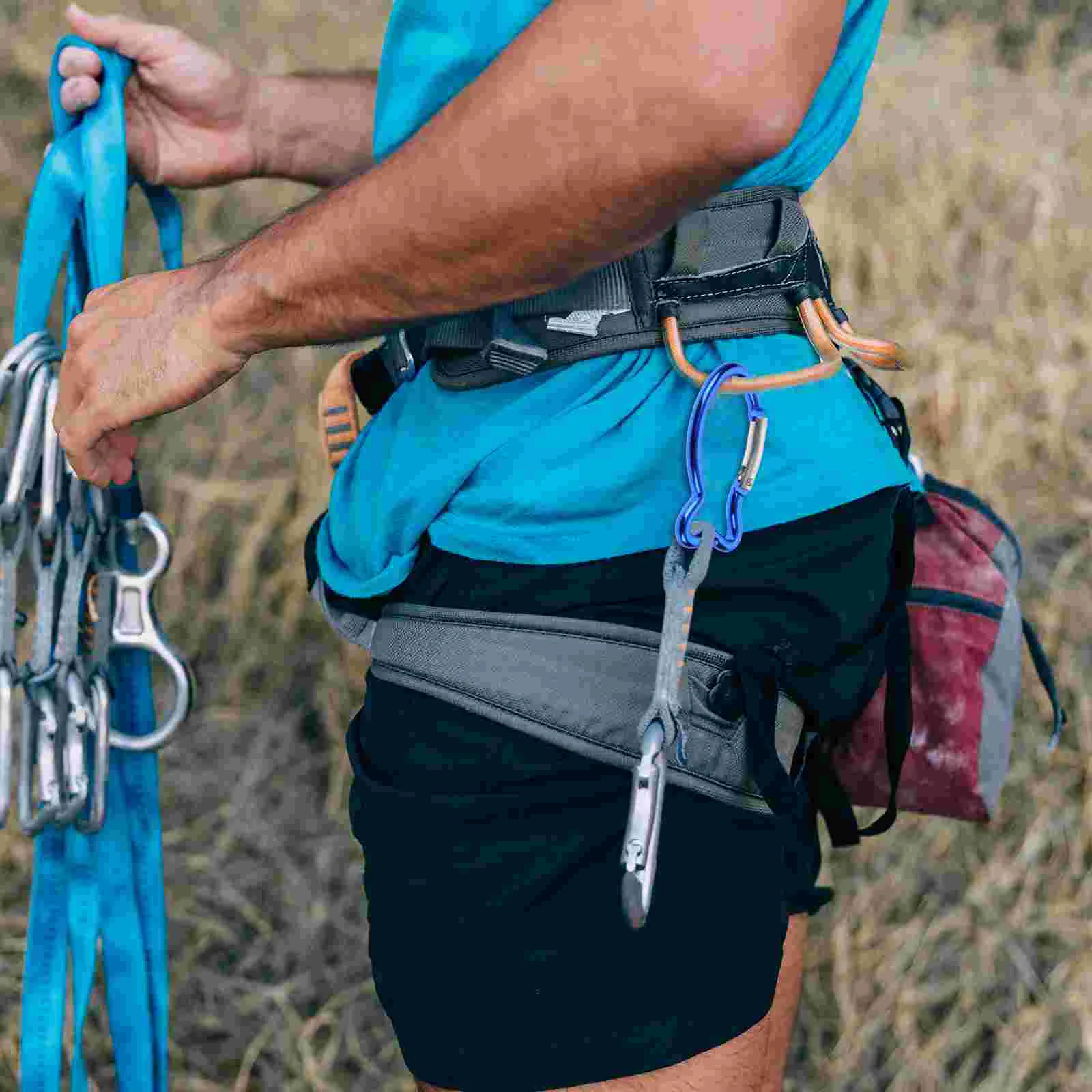 15 шт. уличная безопасная пряжка карабины для кемпинга зажимы мини-металлические