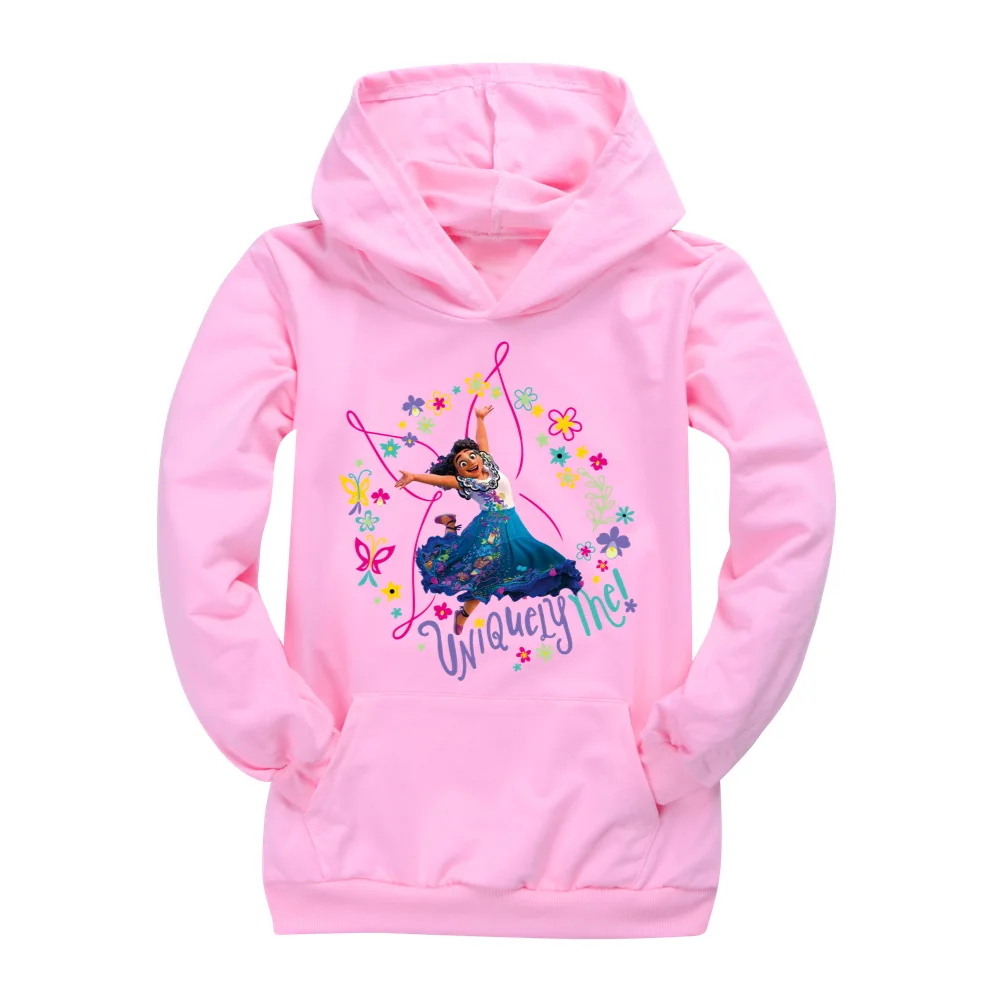 

Disney Encanto New Long Sleeve Pocket Hoodie Spring Kids Sweatshirt Stylish Casual Boys and Girls Top