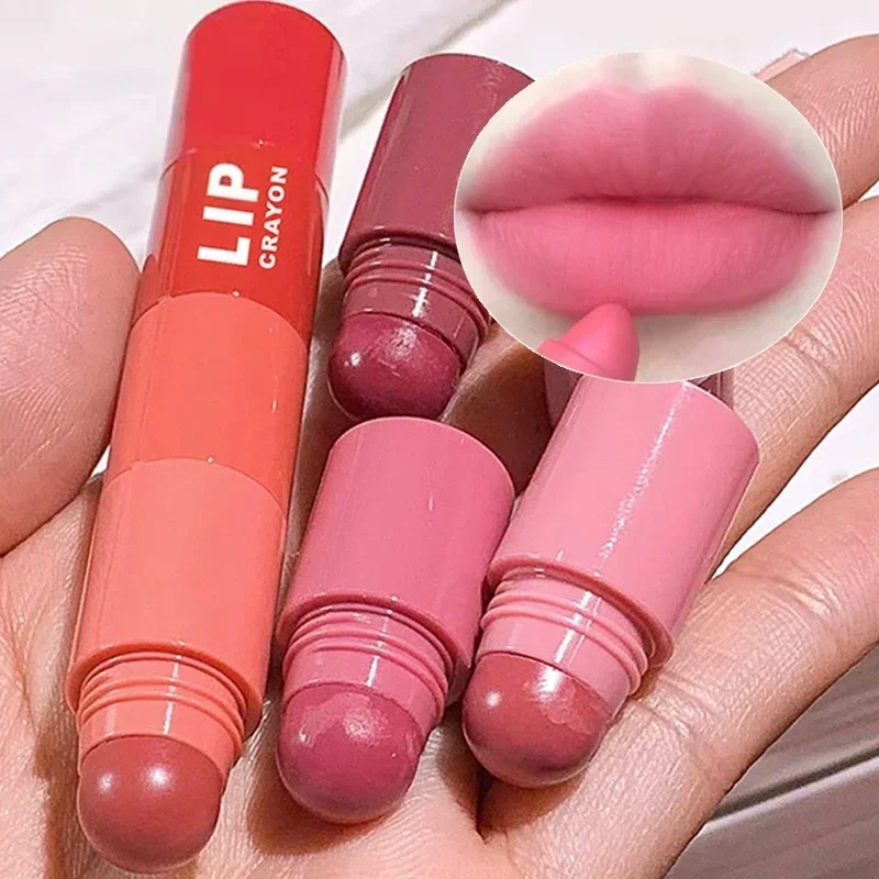 

4 In 1 Velvet Rose Purple Matte Lipstick Kit Long Lasting Sexy Red Lip Tint Not Fading Crayons Lip Liner Makeup Lip Cosmetic Set