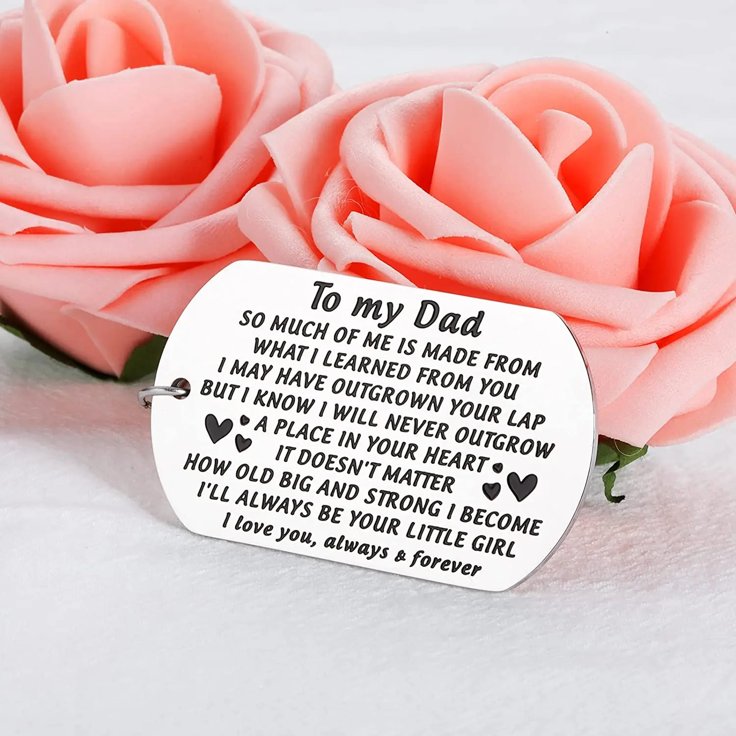 Подарок на день рождения папы от дочери значимый День отца брелок с надписью тему