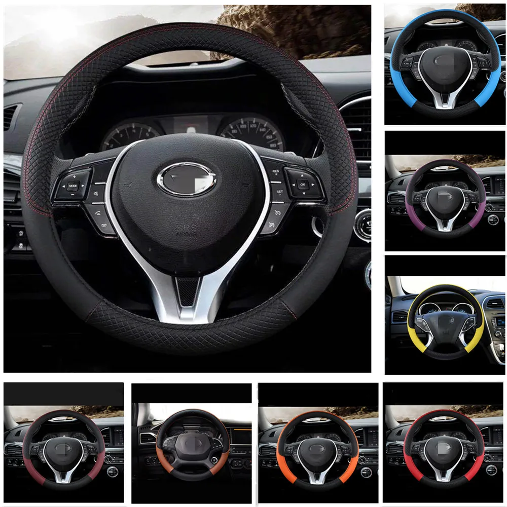 

Car-Styling For Renault Scenic Koleos Laguna Megane Latitude Logan Sanddero Duster Kadjar Clio Espace Car Steering Wheel Cover