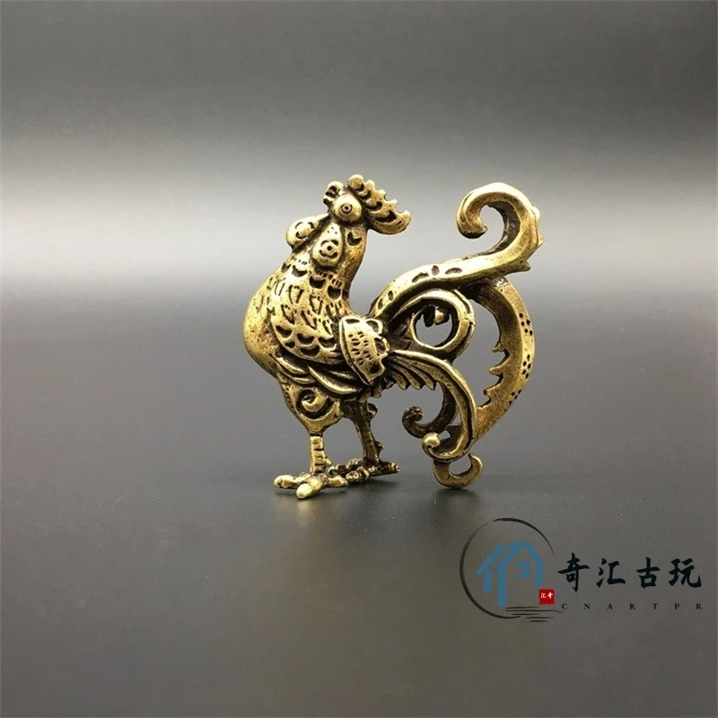 

Сборные китайские латунные Резные зодиакальные животные курица петух изысканные маленькие статуи