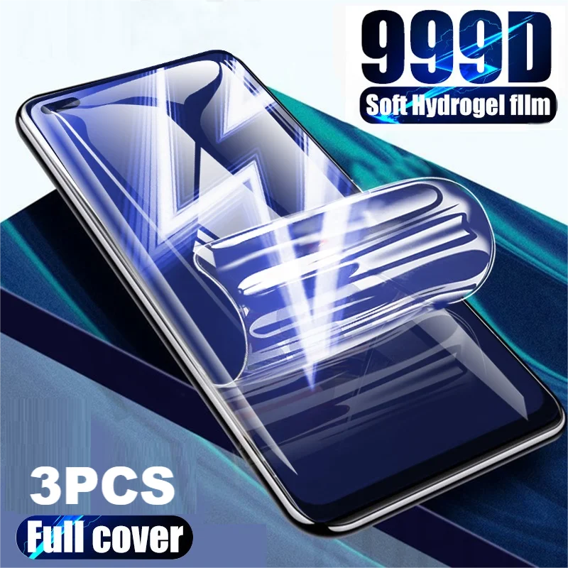 

3PCS For OPPO Reno 5 4G Pro Plus 5K 5F 5Z 4 lite SE 4F 4Z 5G 3 2 2F 2Z 10X ZOOM Z A Hydrogel Film Phone Screen Protector