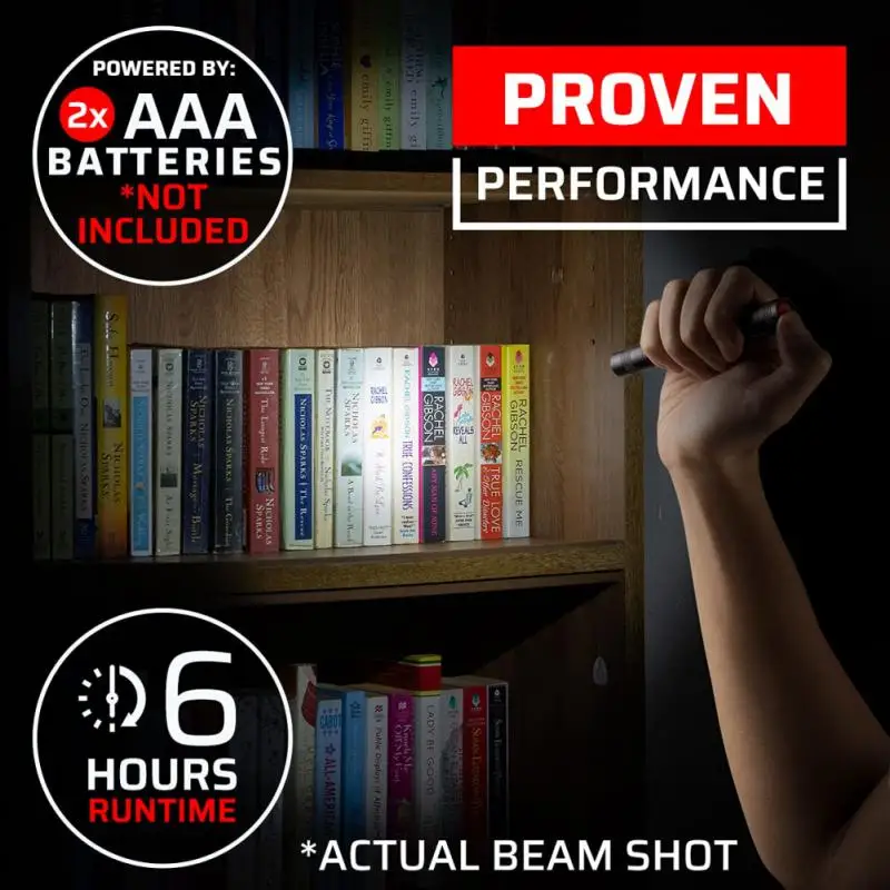 

LED Flashlight Pen Light Mini Portable 1000 lumens 1 Switch Mode led flashlight For the dentist and for Camping Hiking Out