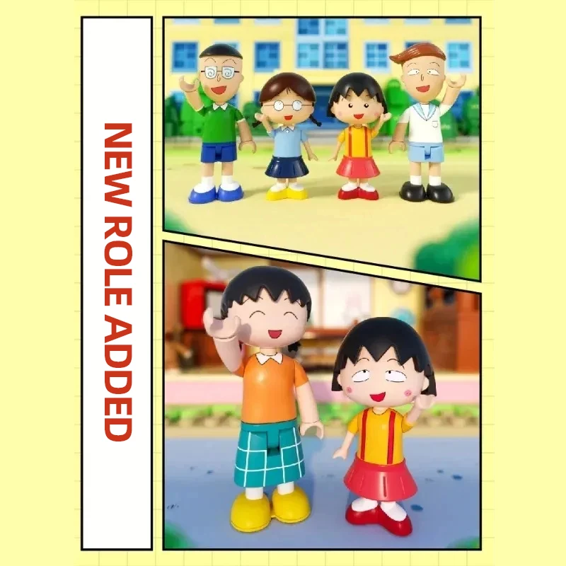 Wekki классический аниме дом сцена строительные блоки унисекс пластик небольшой