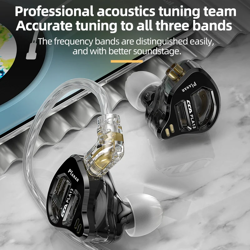Металлические проводные наушники CCA PLA13 наушники-вкладыши с монитором Hi-Fi музыка