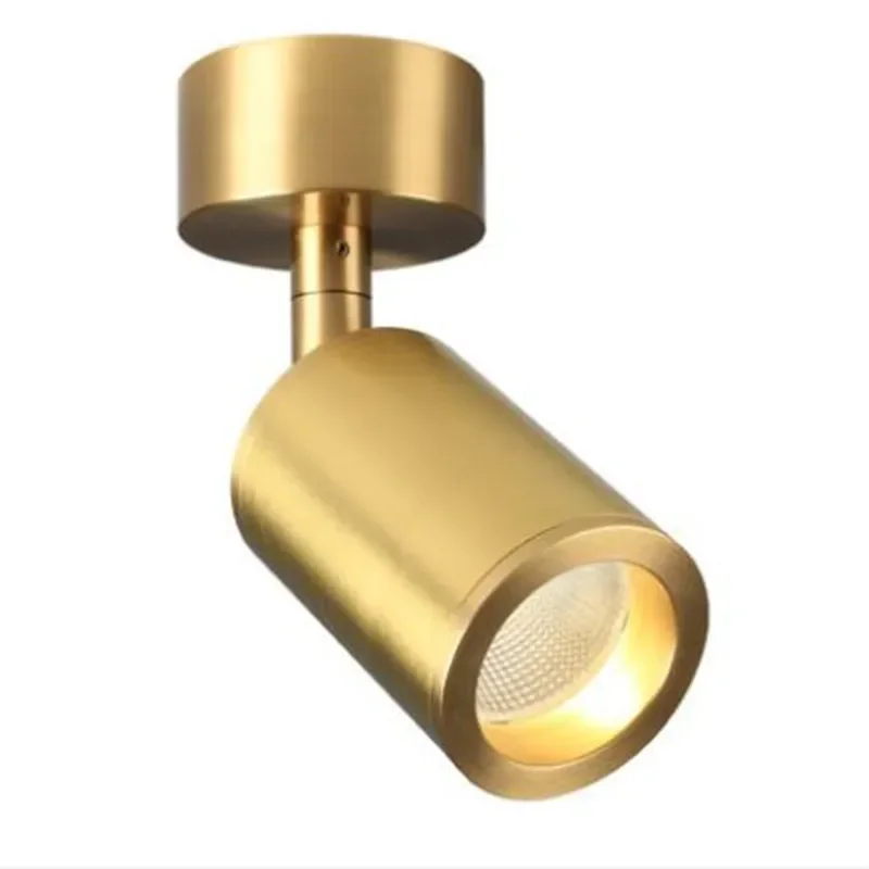 Светодиодные настенные точечные светильники медные простые в скандинавском