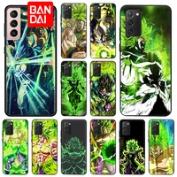 for samsung galaxy s22 ultra 5g s21 plus s20 fe s10 note 20 10 lite 9 8 case anime broly dragon ball soft matte cover funda