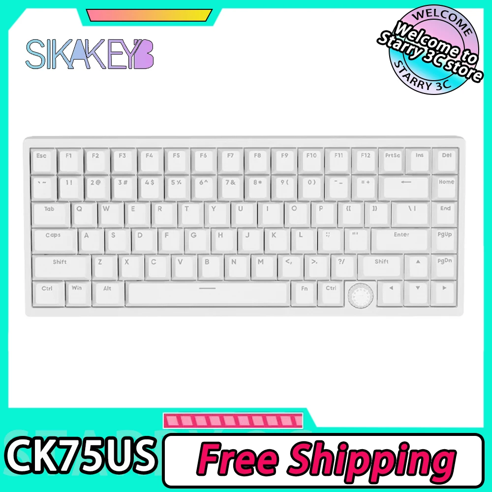 Sikakeyb CK75US Механическая клавиатура Магнитный нефритовый переключатель