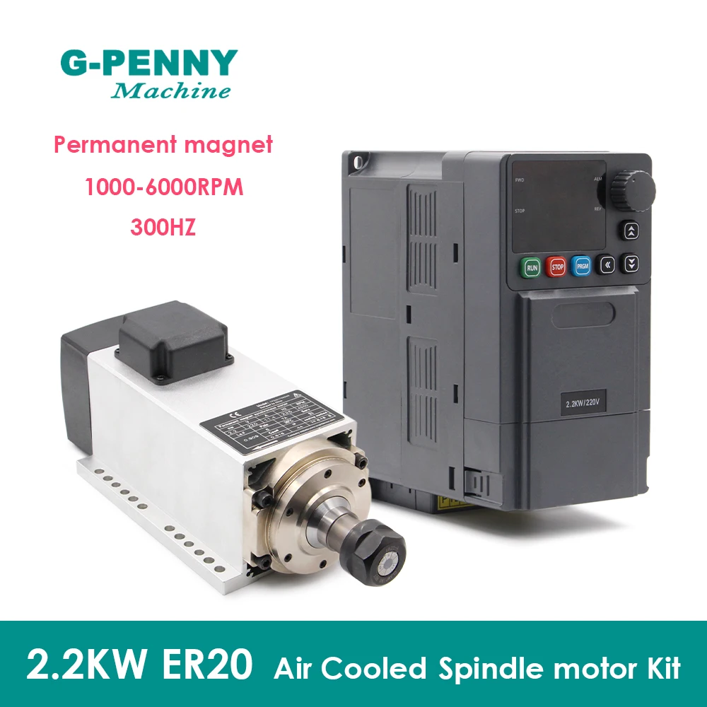 

G-PENNY 2,2 кВт ER20 шпиндель с постоянным магнитом
