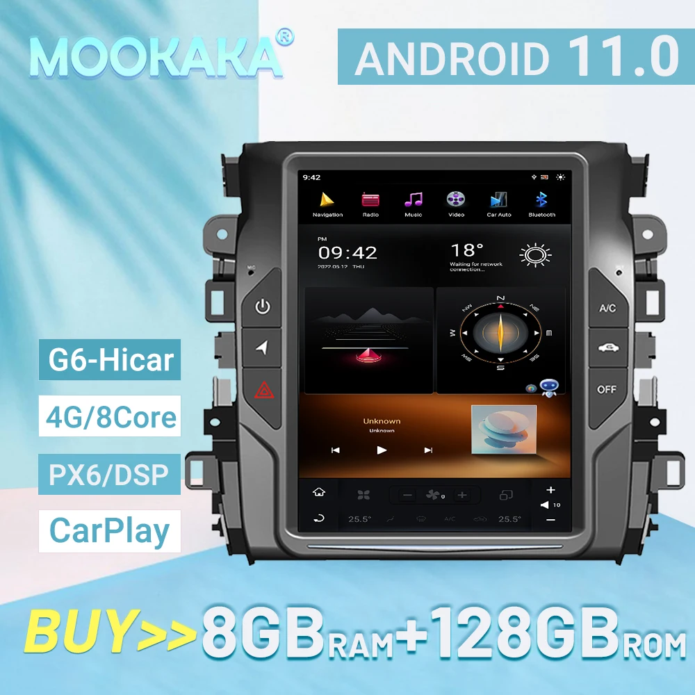 

Android 11 For Honda Avancier 2017-2019 HI-car Car radio Player GPS Navigation Voice control PX6/G6 128GB 4GLET 8core