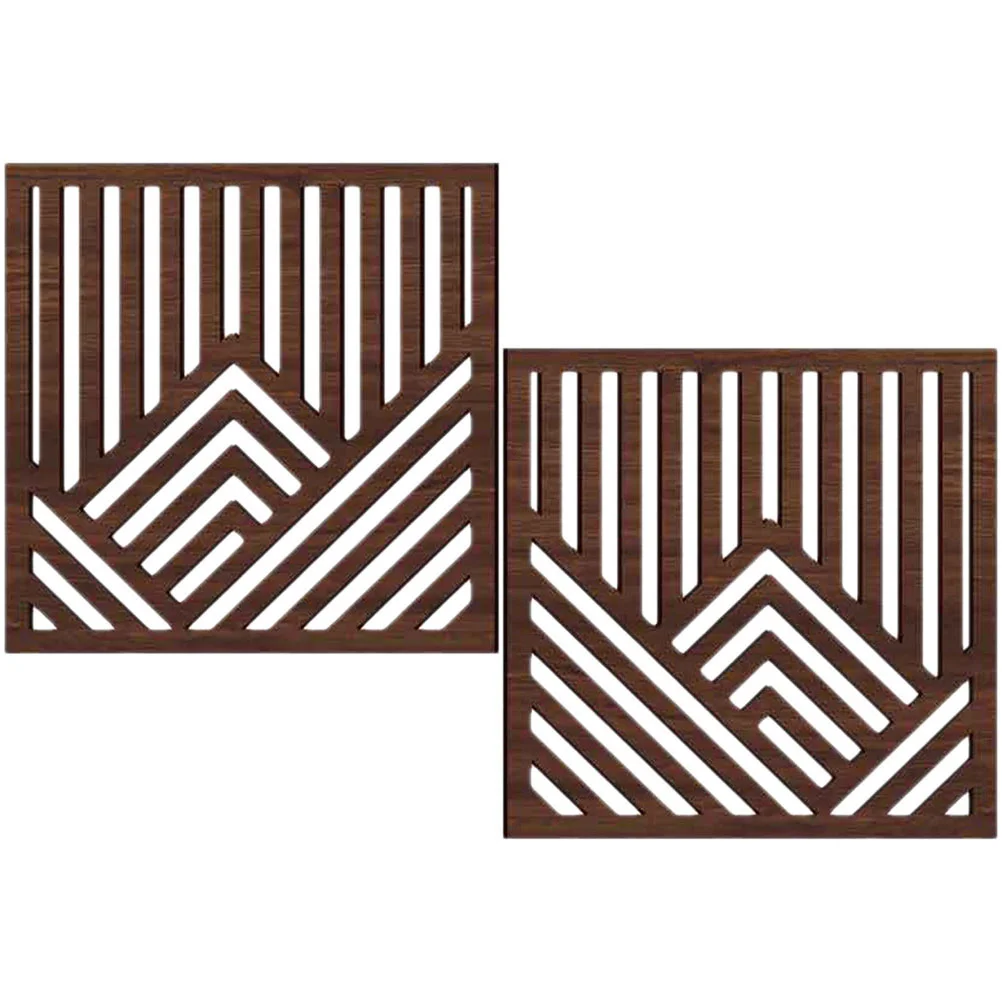 

2 Pcs Rustic Wall Trim Distressed Wood Panels Stickers Mountain Farmhouse Wooden Hanging