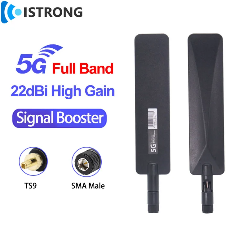 

5G WiFi Antenna 22dBi Indoor Cellphone Signal Booster Router Modem Network Card Amplifier 4G 3G 2G GSM Omni Antenna TS9 SMA Male